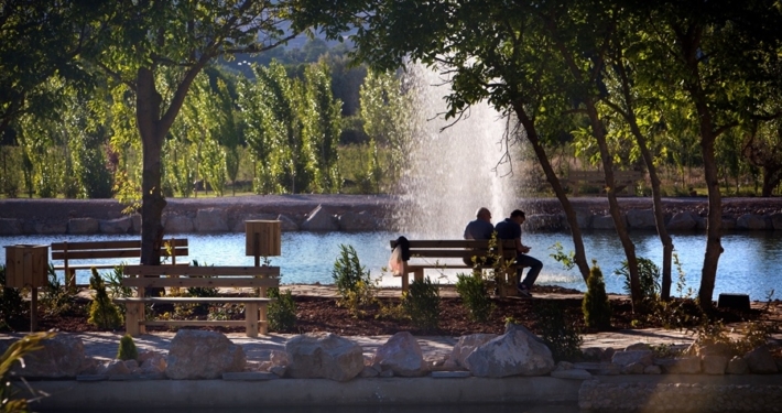 Clientes lago parque termal